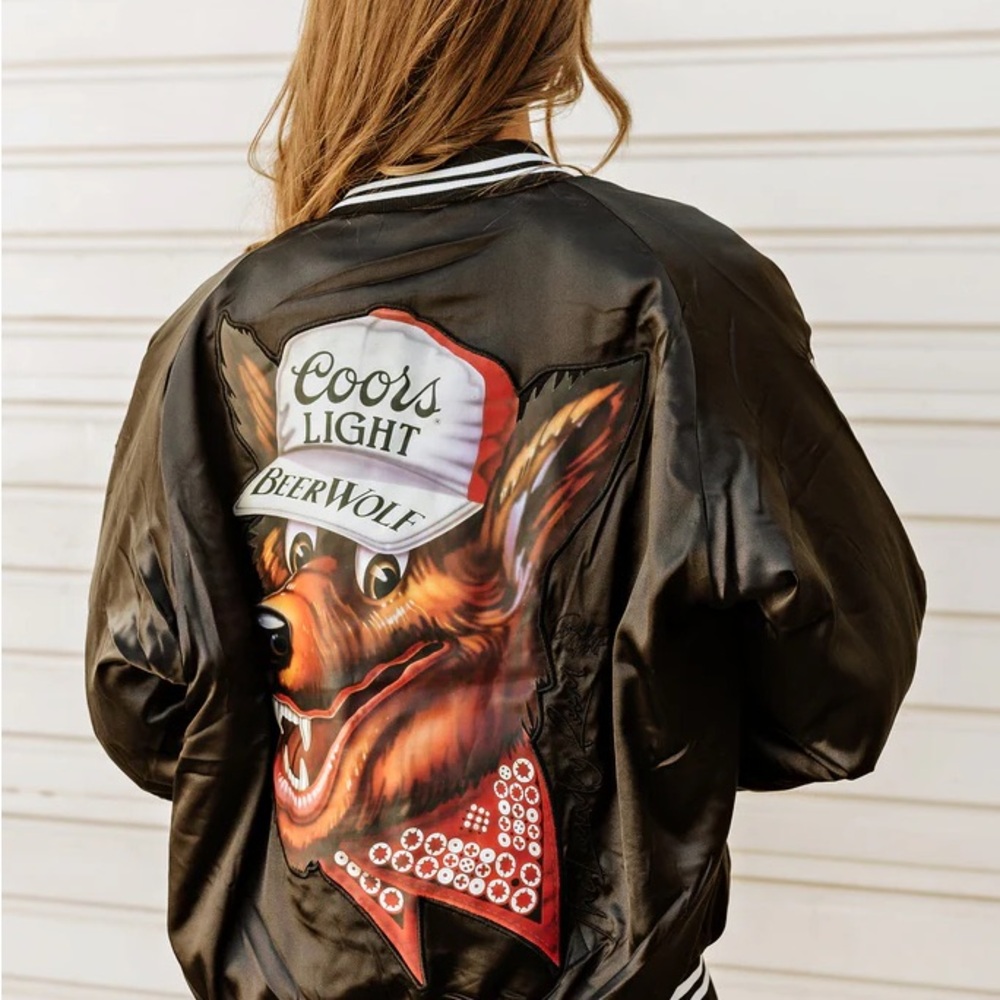 Coors Light Satin Bomber Jacket